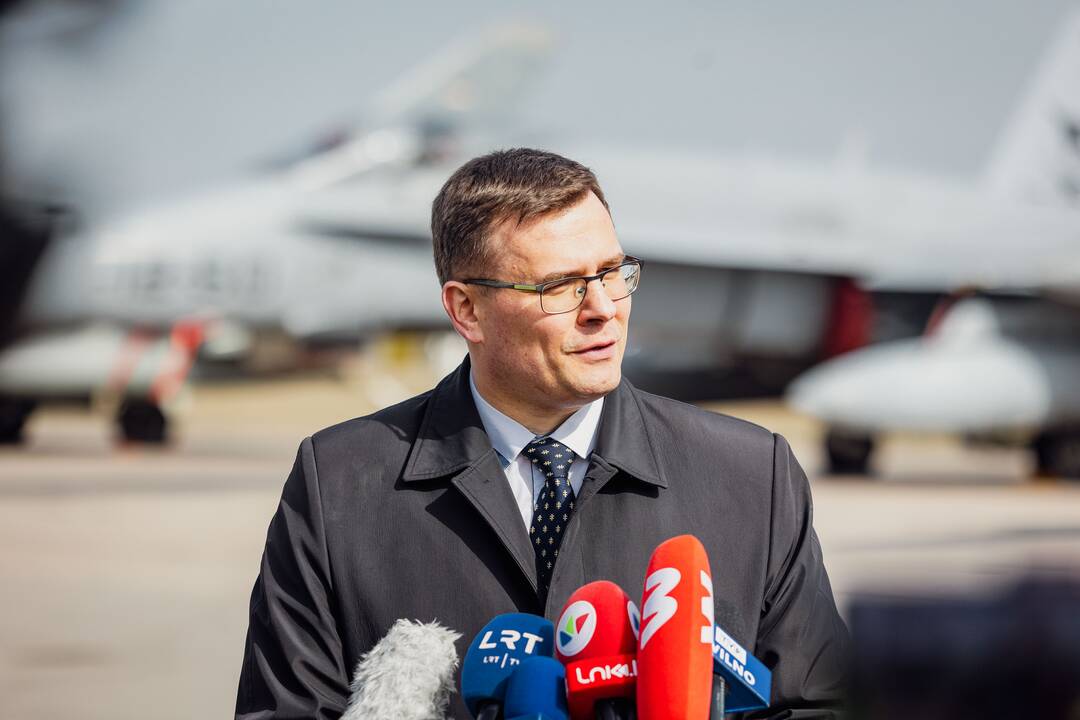 NATO oro policijos misiją Baltijos šalyse vykdančių pajėgų apsikeitimo ceremonija