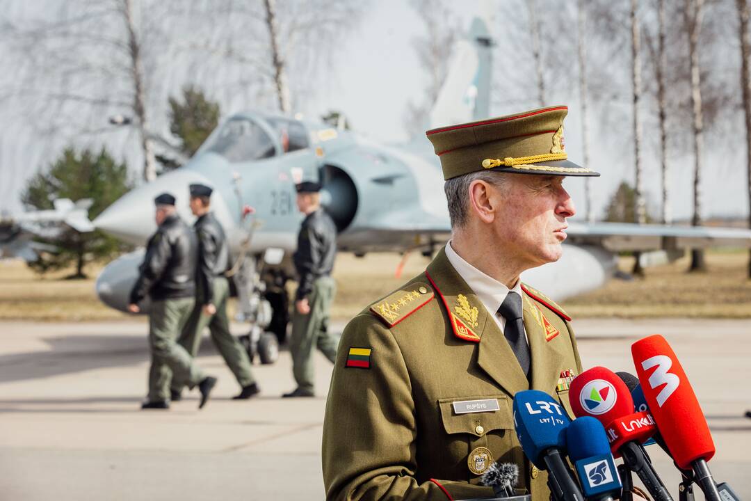 NATO oro policijos misiją Baltijos šalyse vykdančių pajėgų apsikeitimo ceremonija