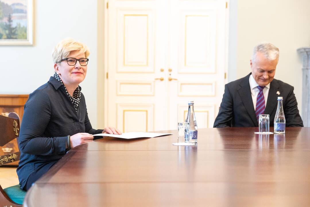 I. Šimonytė susitiko su G. Nausėda