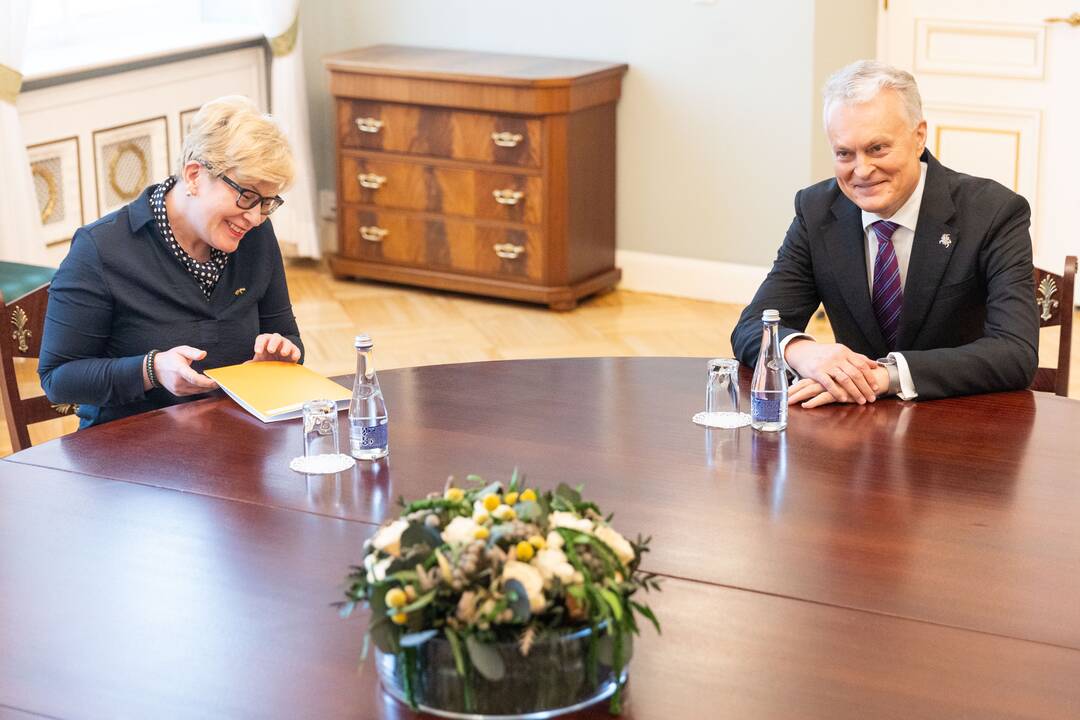 I. Šimonytė susitiko su G. Nausėda