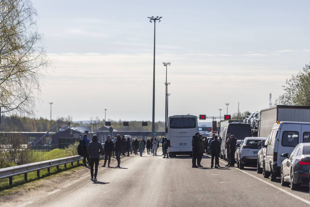 Medininkų pasienio punkte kilo gaisras