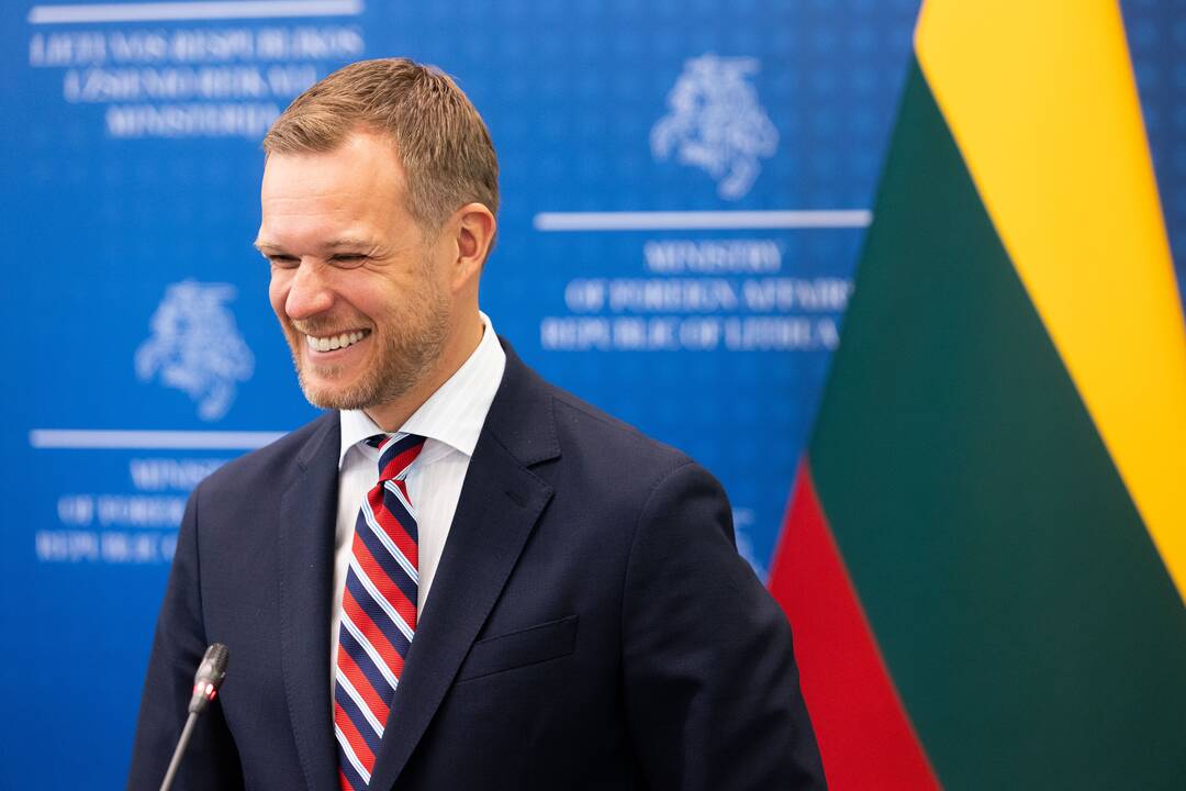 Baiba Bražė ir Gabrielius Landsbergis