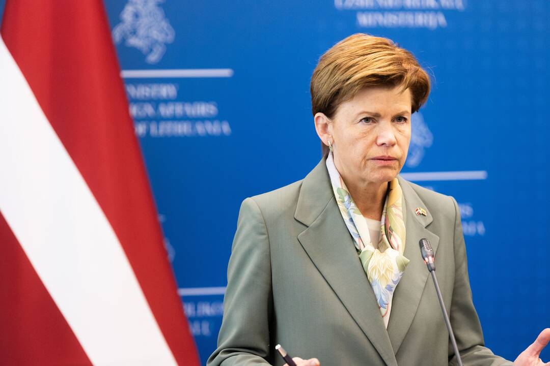 Baiba Bražė ir Gabrielius Landsbergis