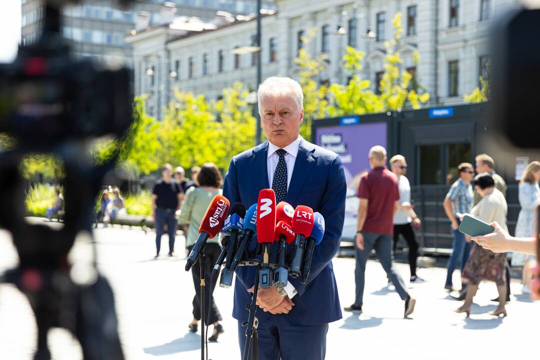 G. Nausėda iš anksto balsavo EP rinkimuose