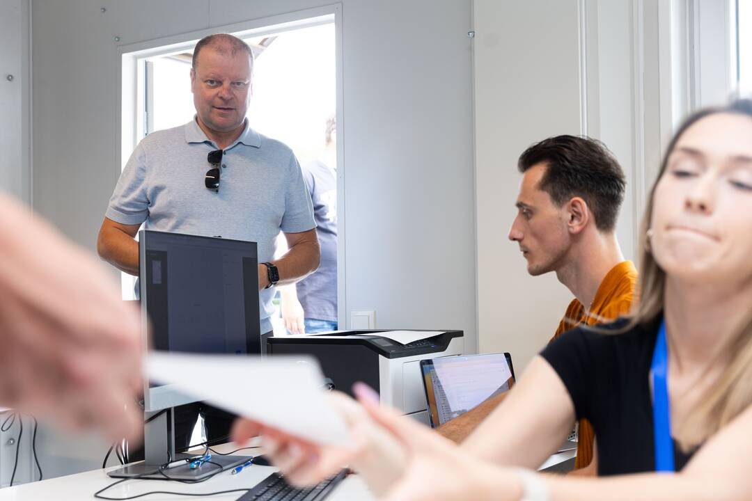 S. Skvernelis balsavo išankstiniuose EP rinkimuose