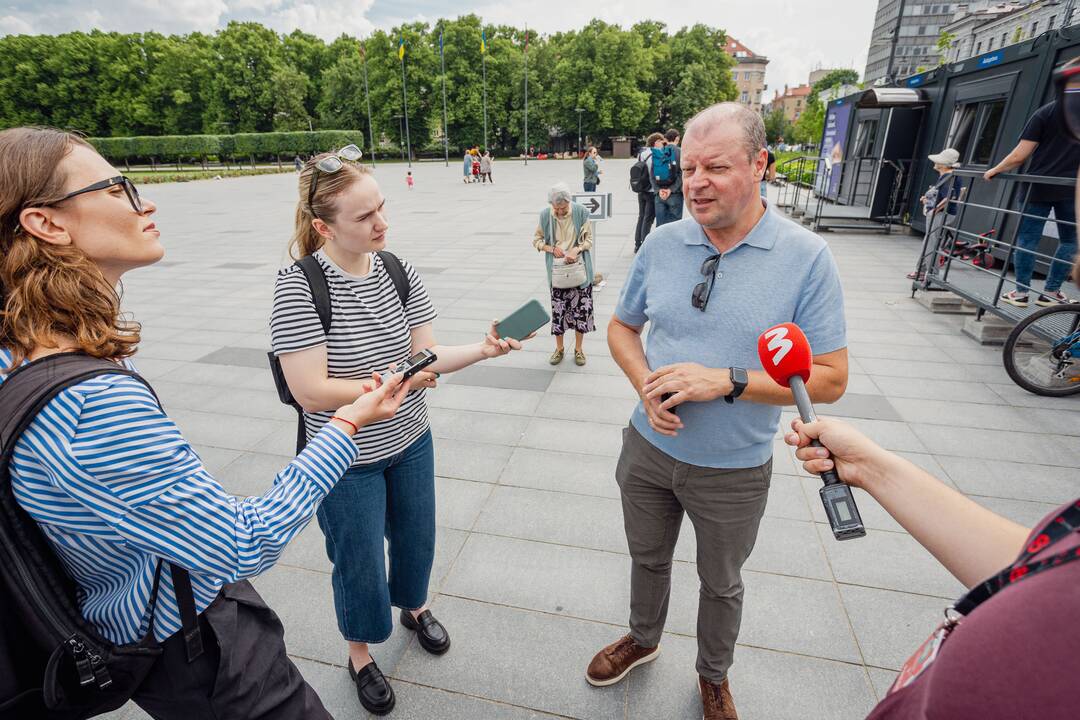 S. Skvernelis balsavo išankstiniuose EP rinkimuose