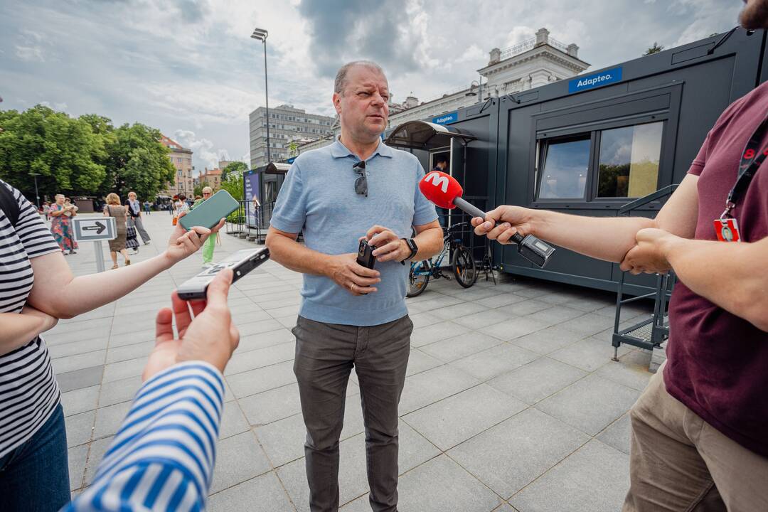 S. Skvernelis balsavo išankstiniuose EP rinkimuose