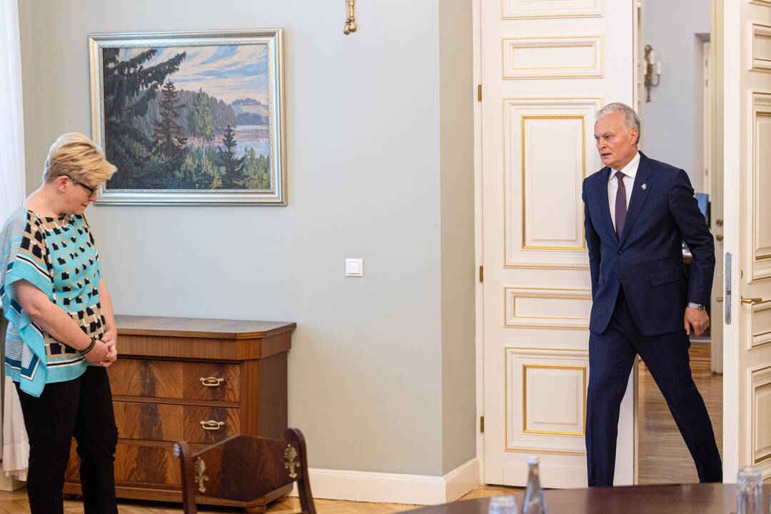G. Nausėda susitiko su I. Šimonyte