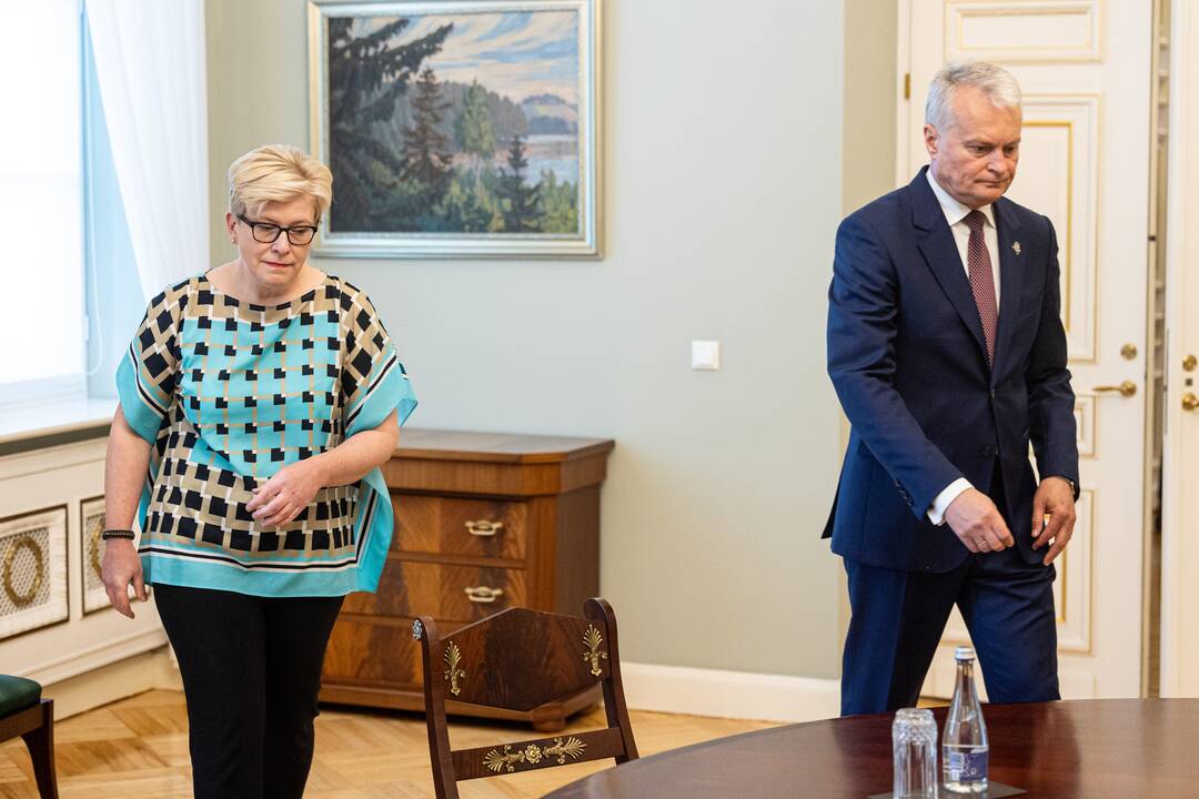 G. Nausėda susitiko su I. Šimonyte
