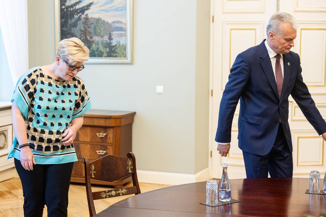 G. Nausėda susitiko su I. Šimonyte