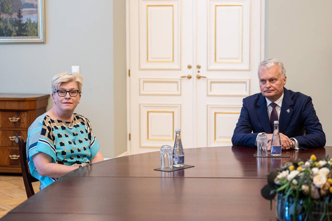 G. Nausėda susitiko su I. Šimonyte