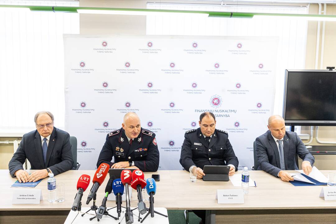Spaudos konferencija apie atliekamą ikiteisminį tyrimą, susijusį su „Foxpay“