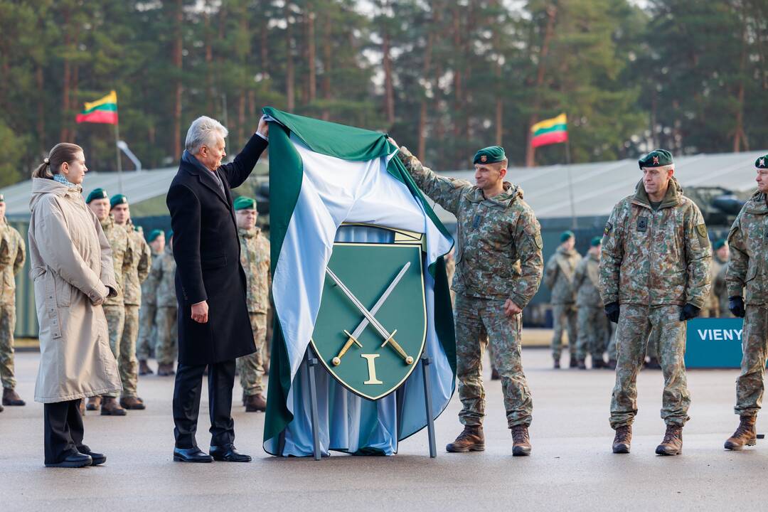 Divizijos atkūrimo ceremonija