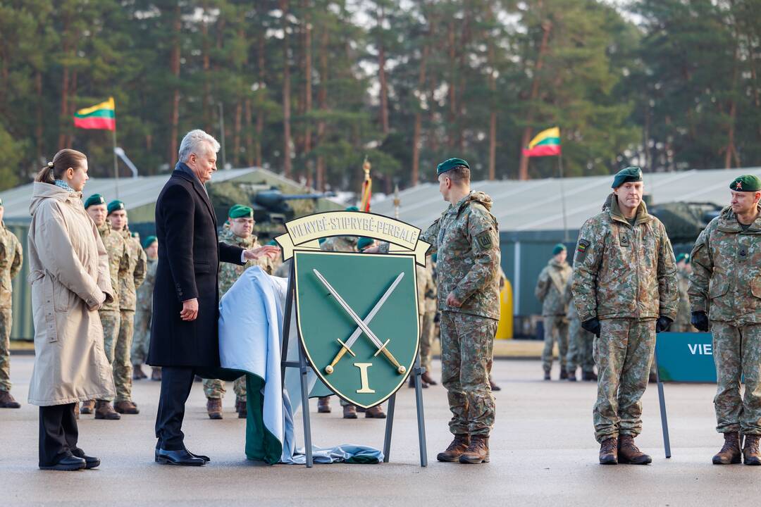 Divizijos atkūrimo ceremonija