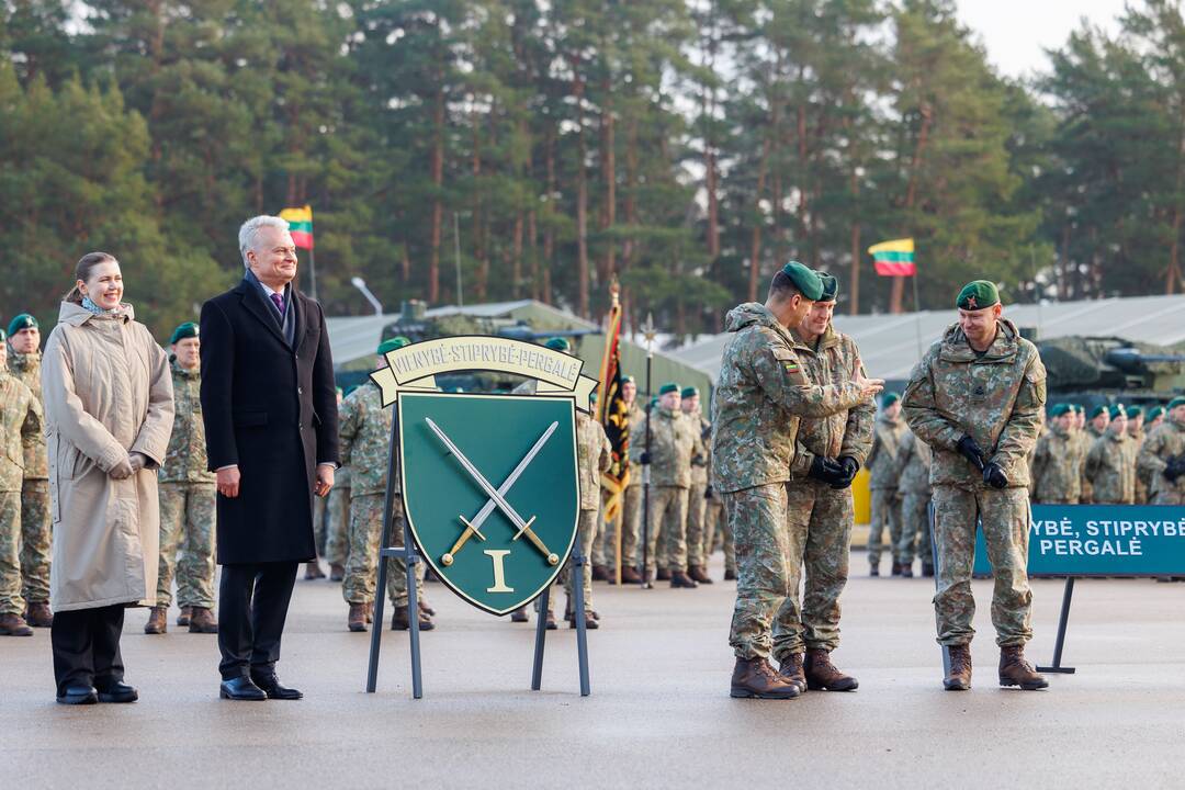 Divizijos atkūrimo ceremonija