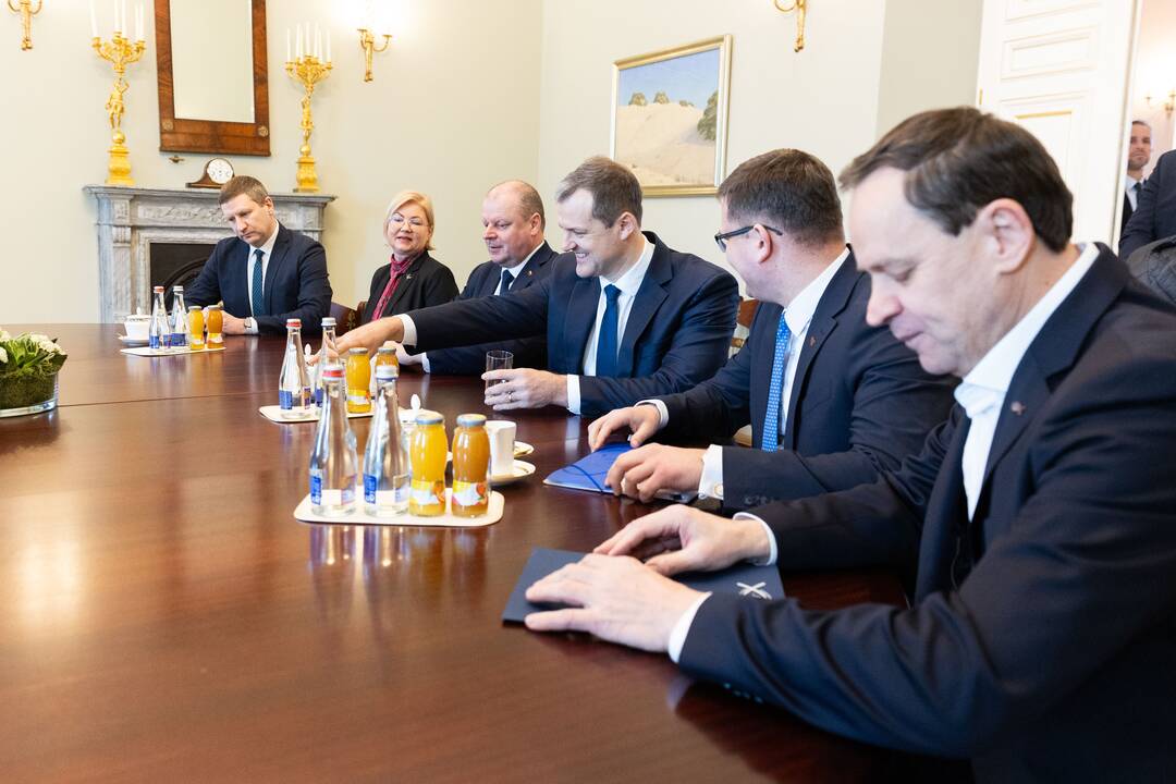 Prezidentas susitiko su partijų lyderiais