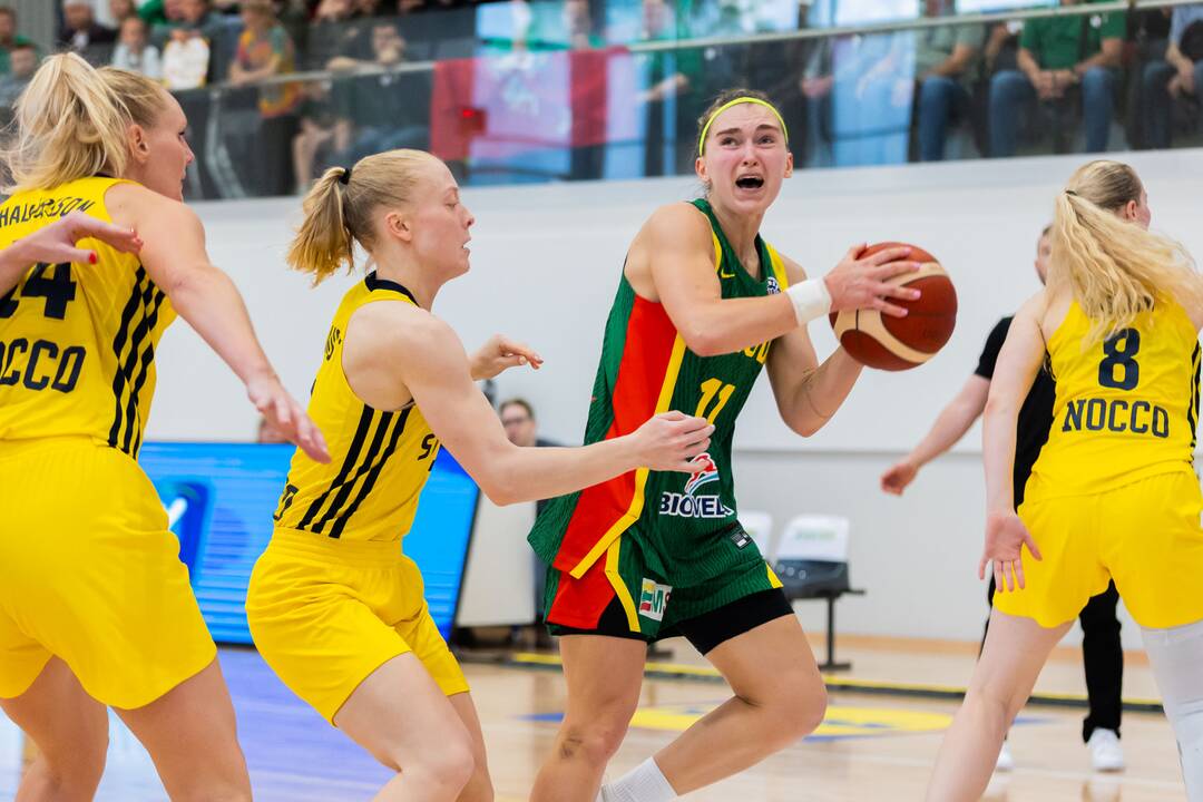 Kontrolinės moterų krepšinio rinktinės rungtynės: Lietuva – Švedija