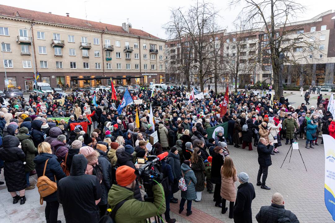Mokytojai atnaujino streiką: prie Seimo – mitingas