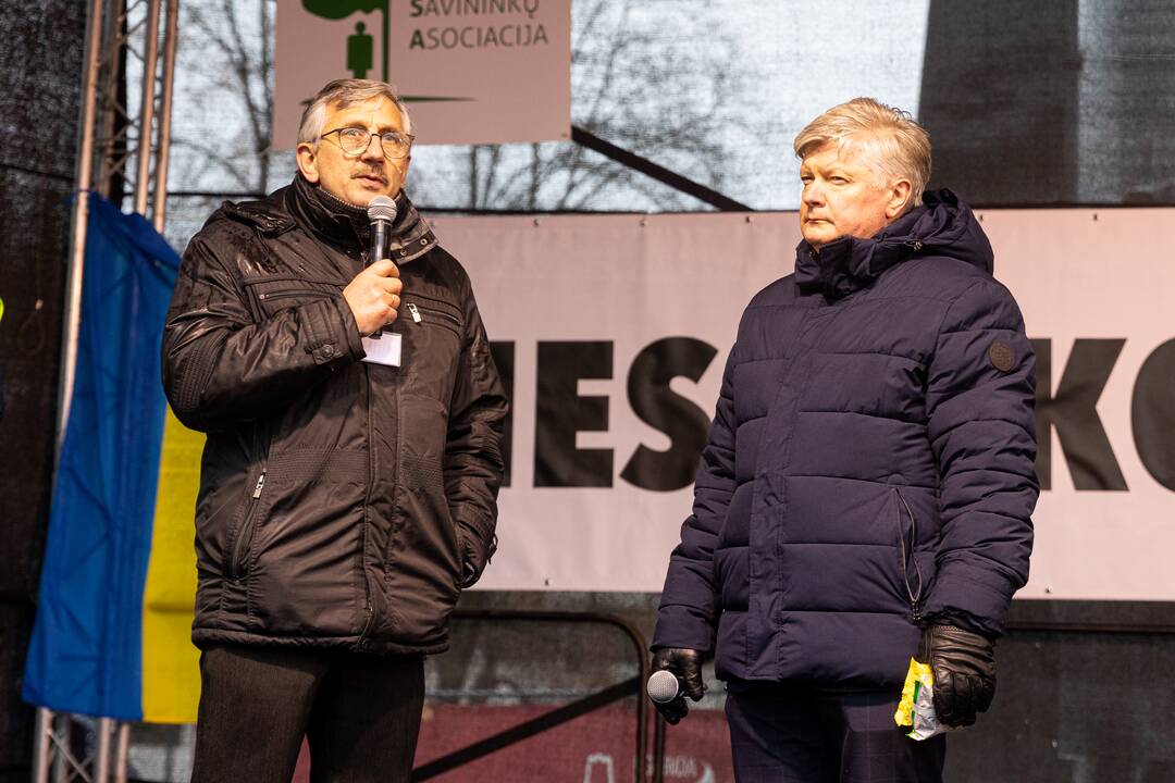 Vilniuje prasidėjo žemdirbių mitingas