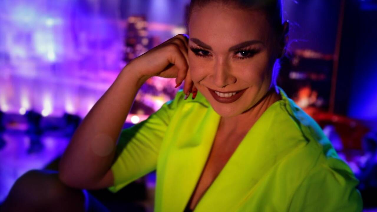 Natalija Bunkė su draugu Edgaru Eidėjumi