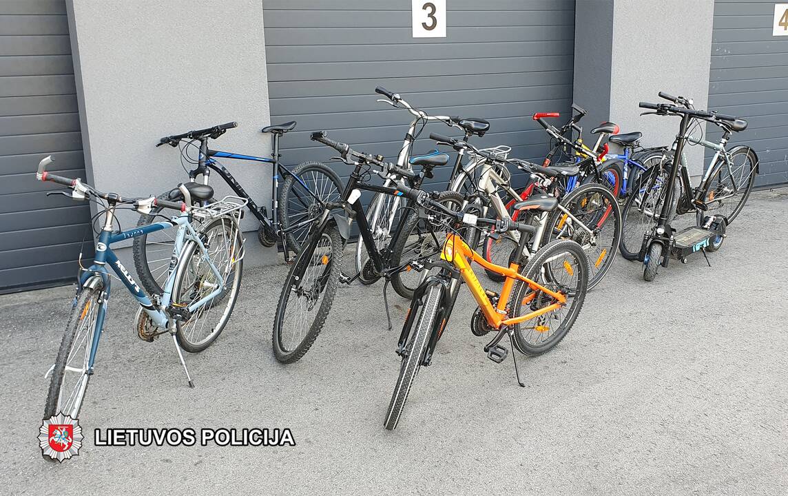 Palangos policijos pareigūnai sulaikė keturis dviračių vagystėmis įtariamus asmenis