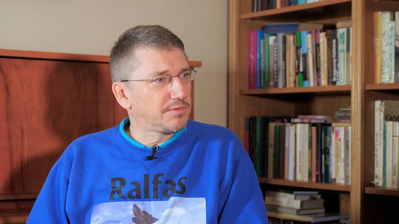 Mindaugas Sėjūnas su šunimi Ralfu