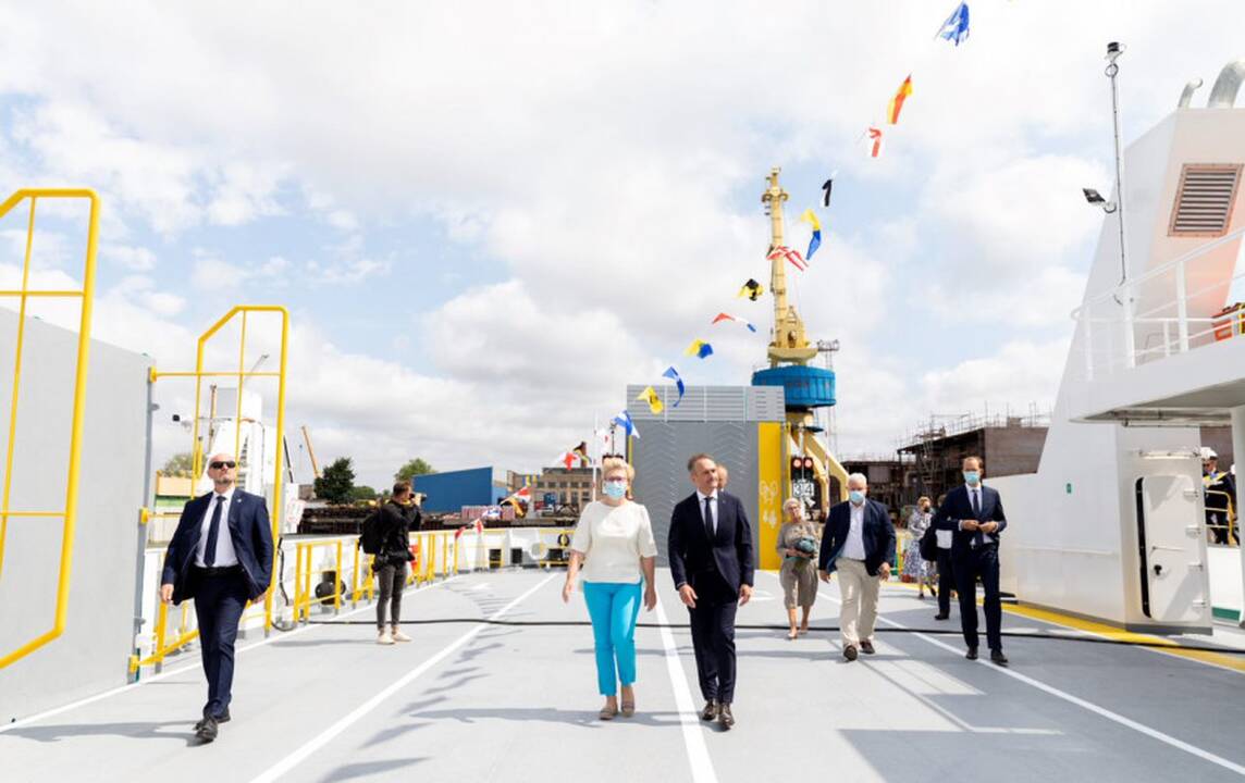 Vardo suteikimo ceremonija keltui „Klaipėda“