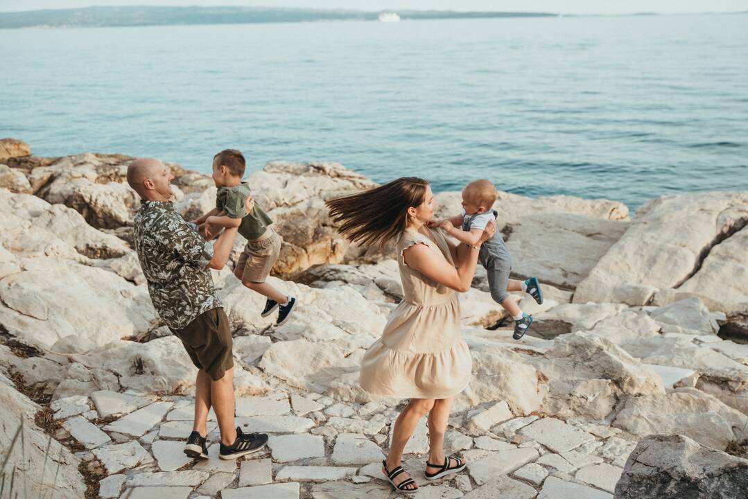 Iššūkis: prieš trejus metus Augustė ir Tadas Dunauskai pasiryžo apsigyventi Kroatijos Splito mieste. 
