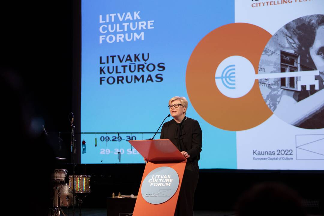 Premjerė lankėsi Litvakų kultūros forume