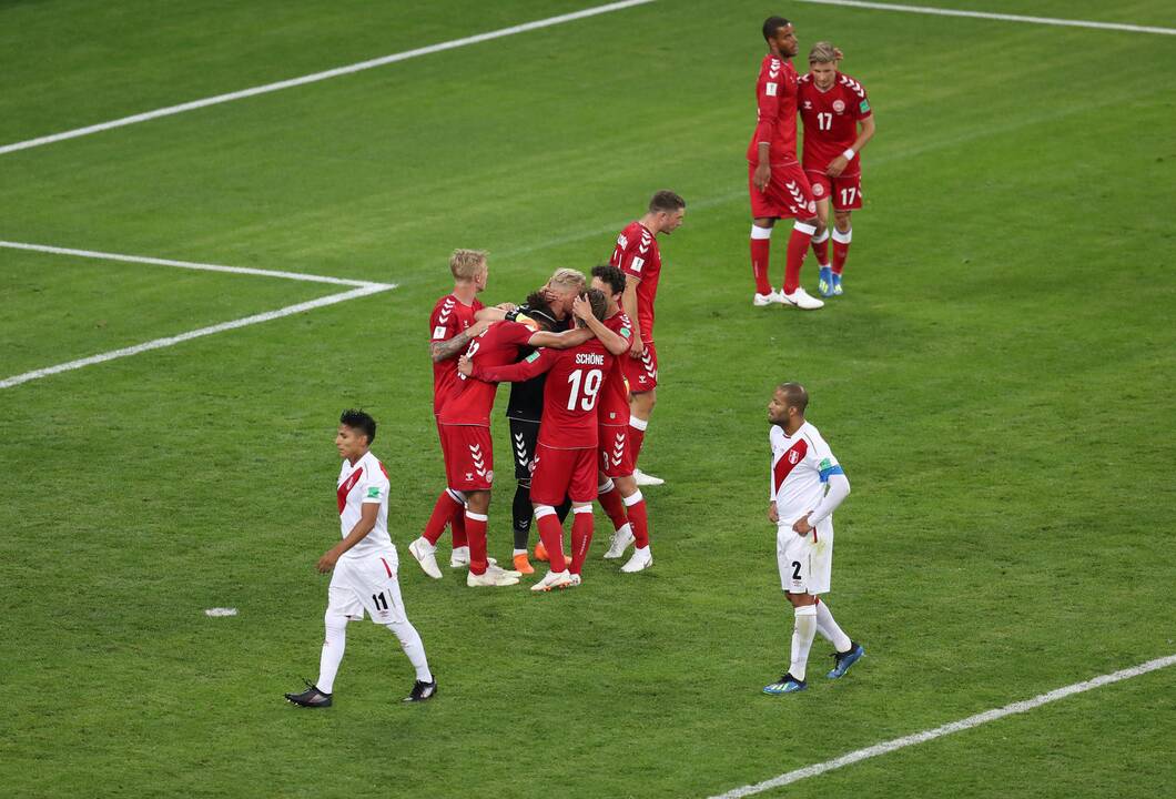 Danijos futbolininkai įveikė Peru komandą