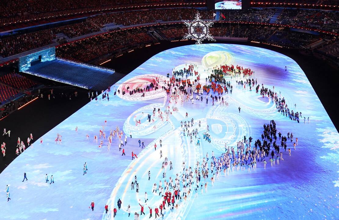 Pekine – žiemos olimpinių žaidynių uždarymo ceremonija