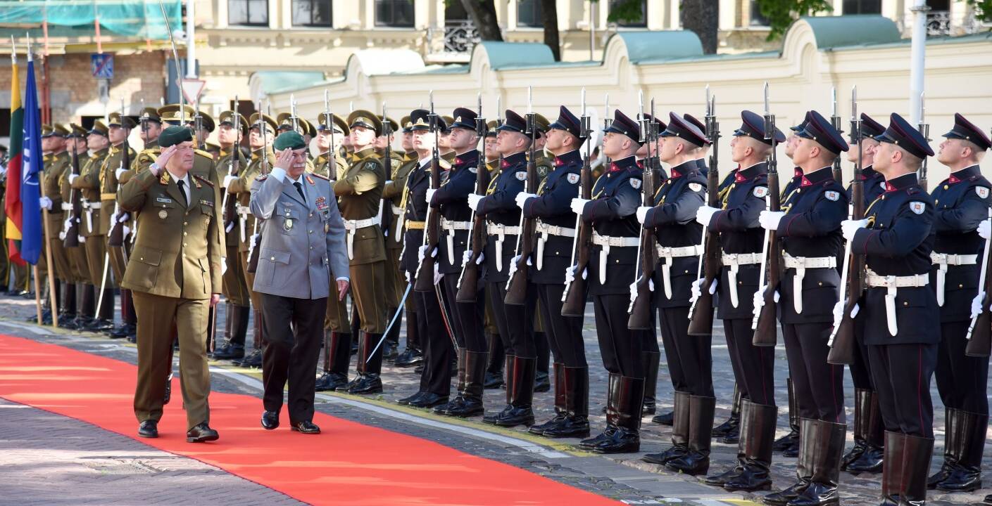 Raimundas Karoblis (kairėje) ir Jorgas Vollmeris