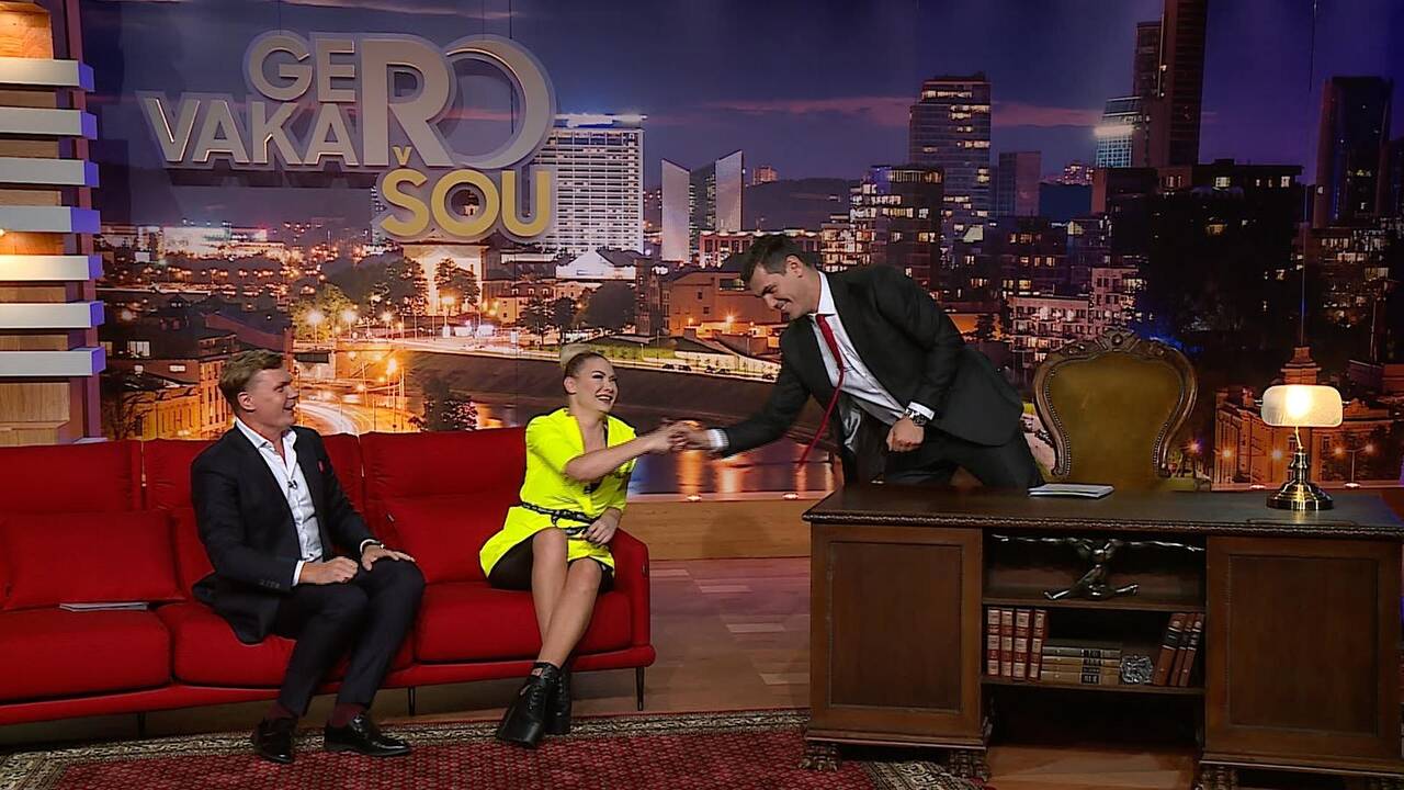 Natalija Bunkė su draugu Edgaru Eidėjumi