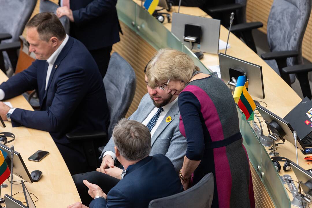 Seime premjerė pristatė praėjusių metų Vyriausybės veiklos ataskaitą