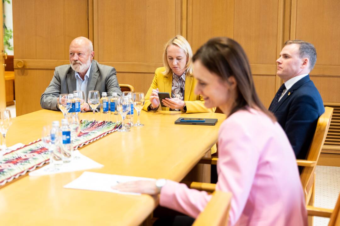 Seimo pirmininkės kabinete – Seimo dialogo grupės pasitarimas
