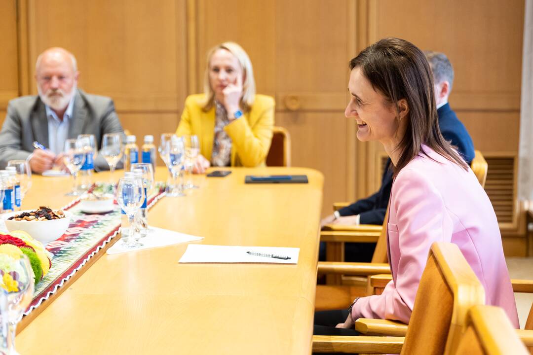 Seimo pirmininkės kabinete – Seimo dialogo grupės pasitarimas