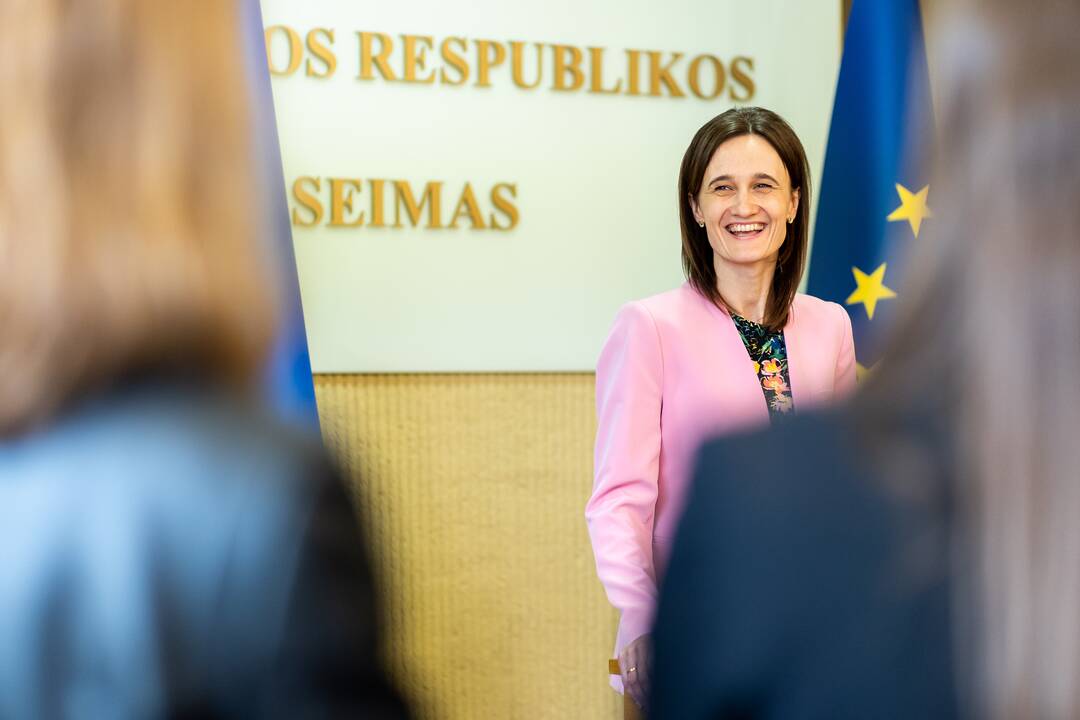 Seimo pirmininkės kabinete – Seimo dialogo grupės pasitarimas