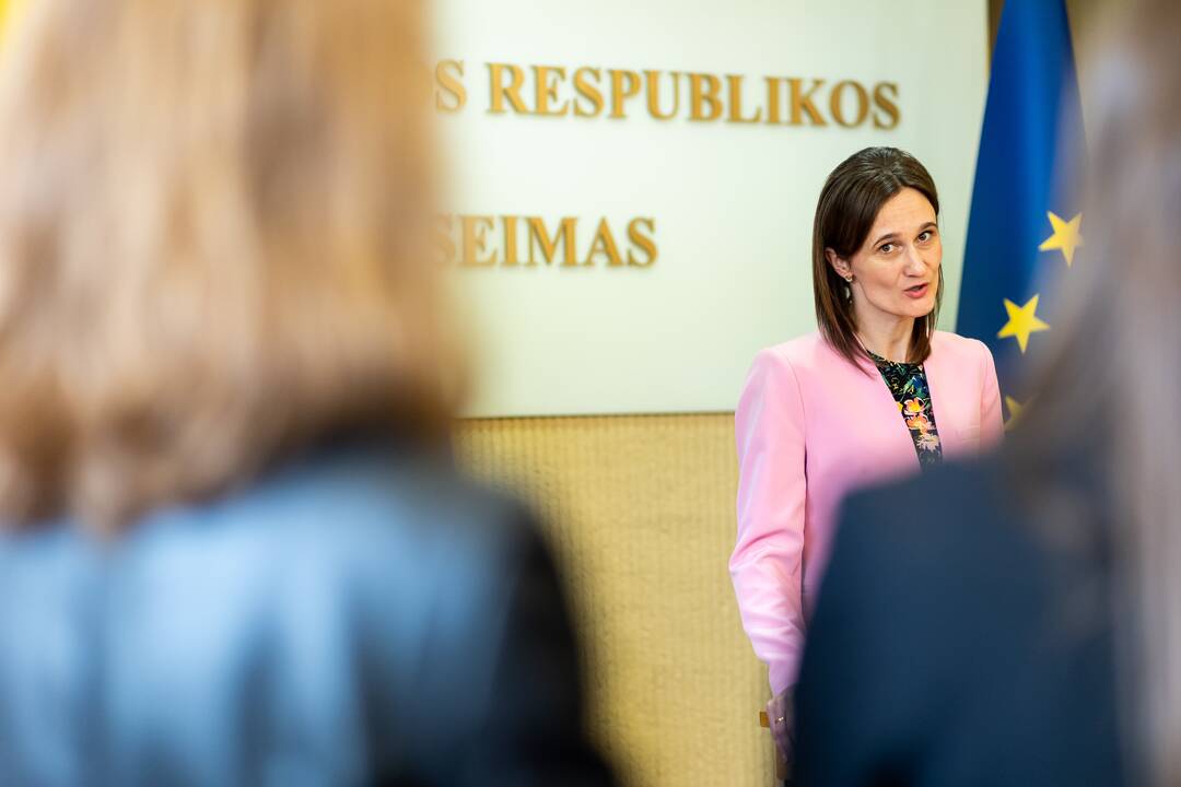 Seimo pirmininkės kabinete – Seimo dialogo grupės pasitarimas