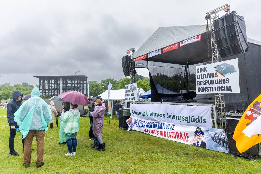 Šeimų sąjūdžio protestas prie Seimo