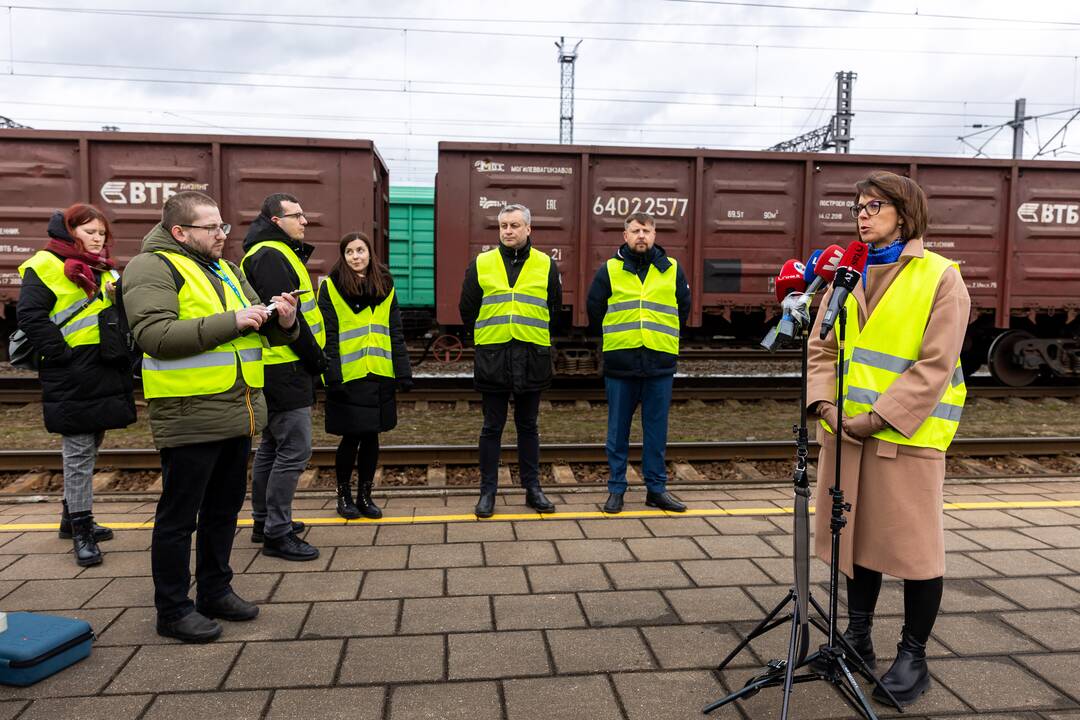 Spaudos konferencija apie stiprinamą krovinių gabenimo kontrolę