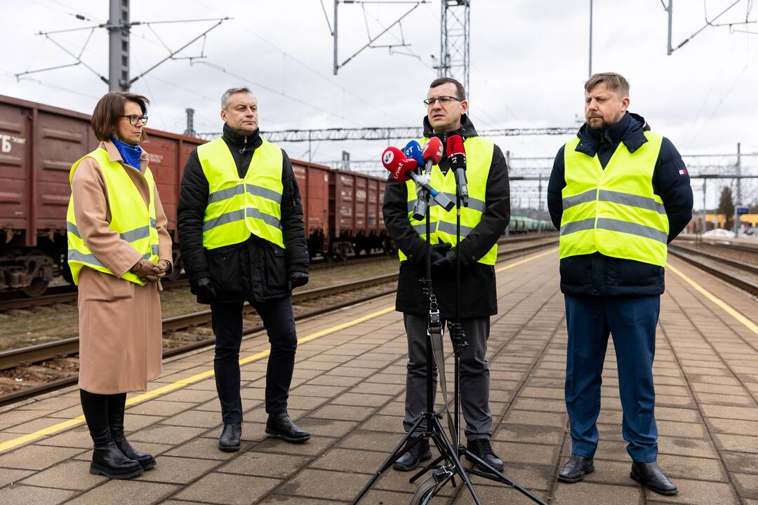Spaudos konferencija apie stiprinamą krovinių gabenimo kontrolę