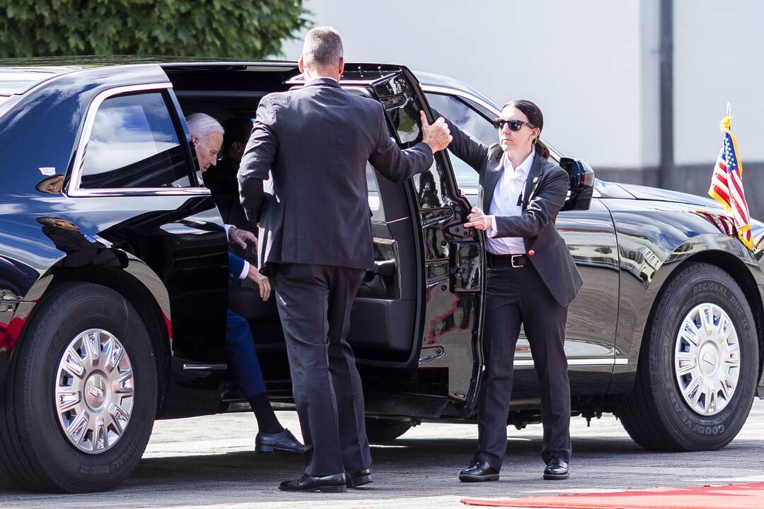 J. Bidenas Vilniuje susitiko su G. Nausėda