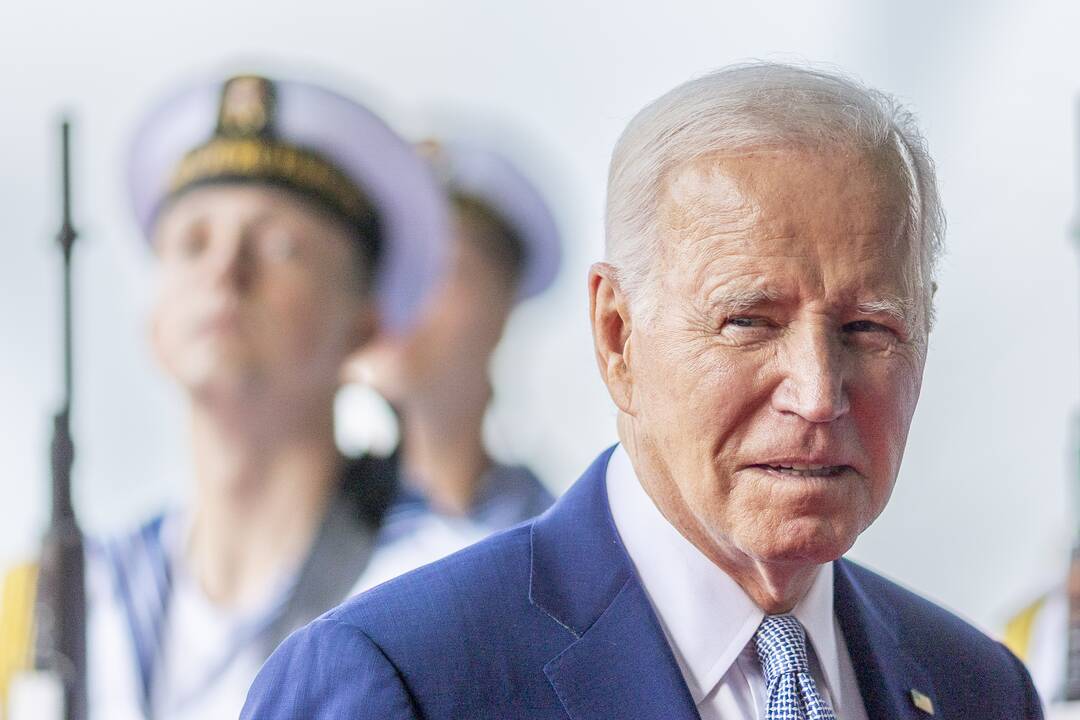 J. Bidenas Vilniuje susitiko su G. Nausėda