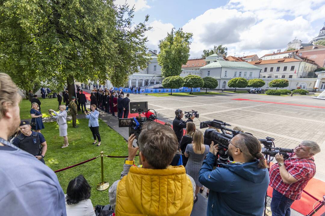 J. Bidenas Vilniuje susitiko su G. Nausėda