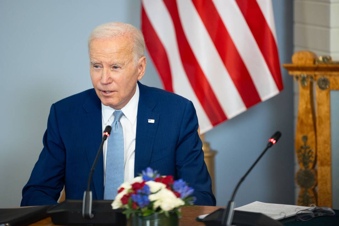 J. Bidenas Vilniuje susitiko su G. Nausėda