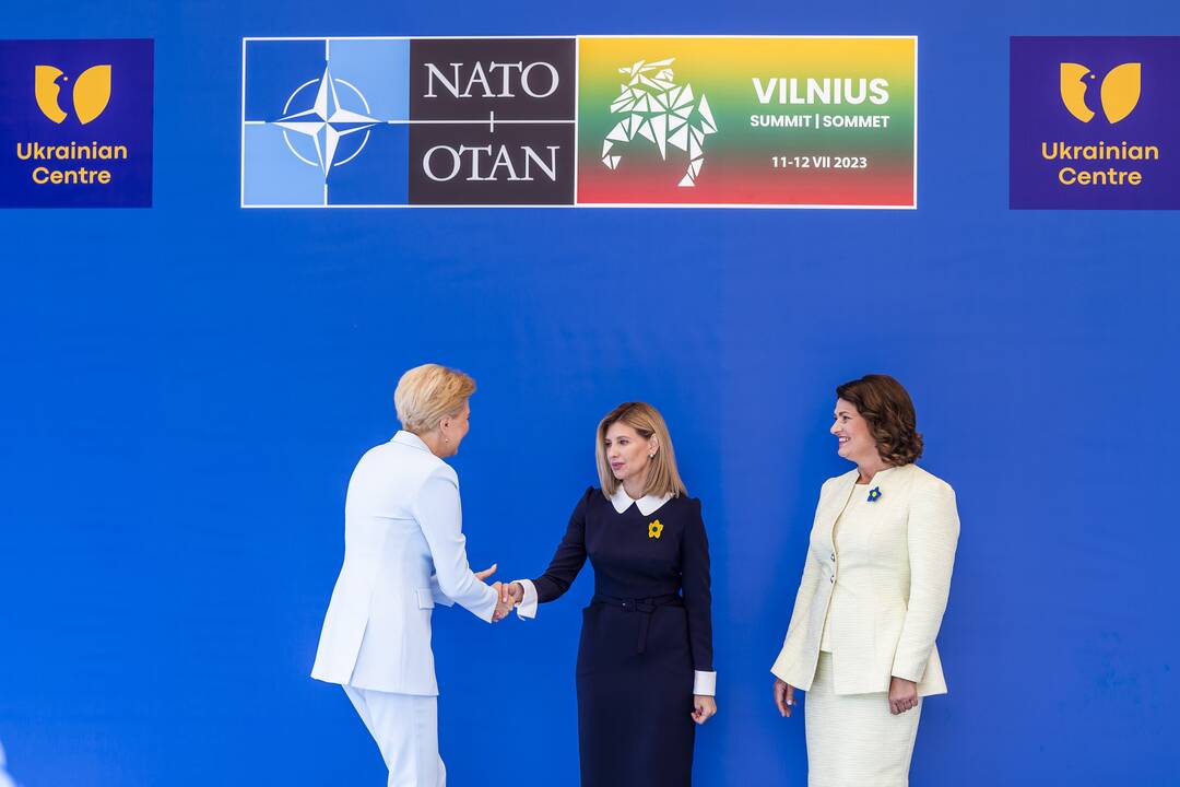 D. Nausėdienės ir O. Zelenskos priėmimas Ukrainos centre
