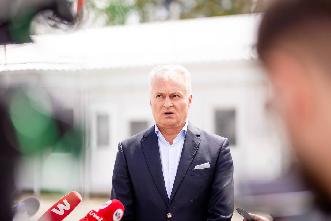 Prezidentas lankėsi karinio miestelio statybvietėje Pajūrio miestelyje