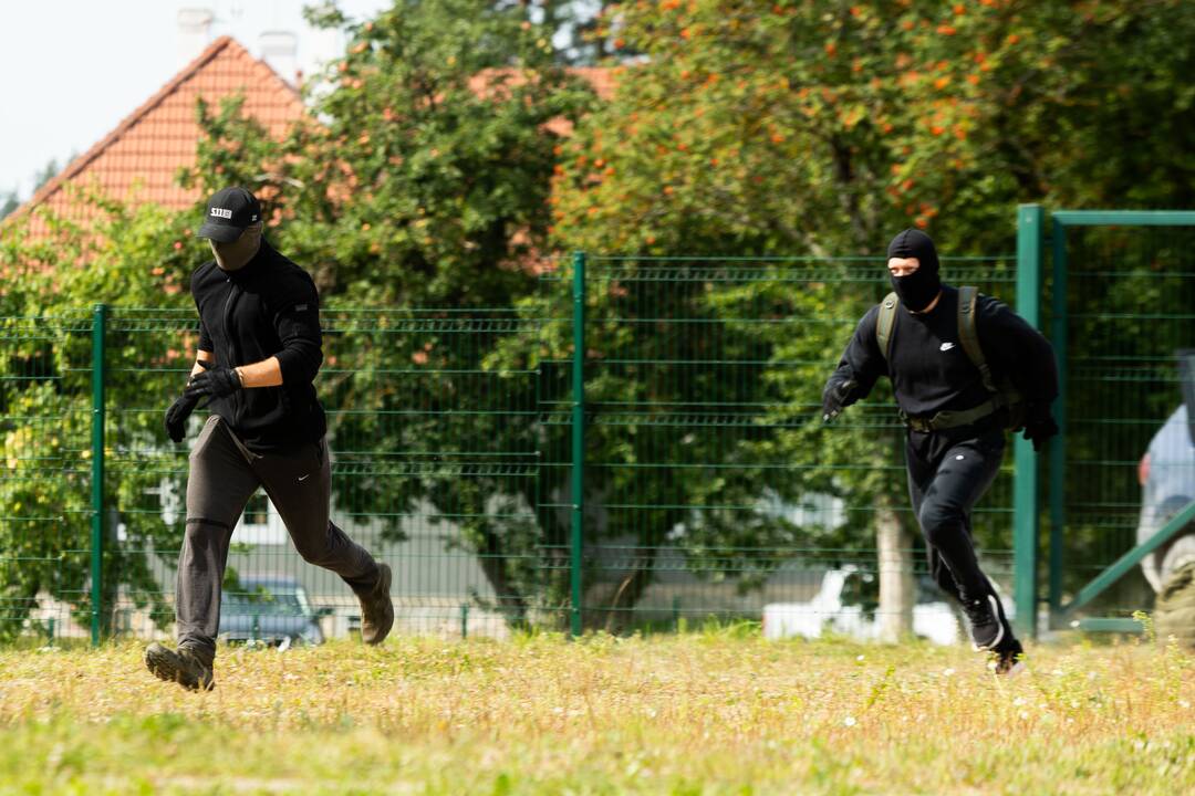 VSAT organizuotos taktinės pratybos „Priedanga – 2023“