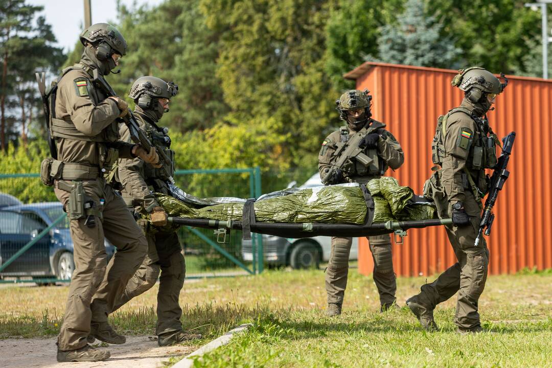 VSAT organizuotos taktinės pratybos „Priedanga – 2023“