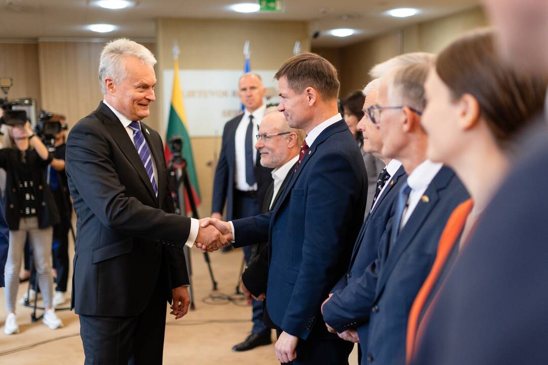 G. Nausėda susitiko su Seimo valdybos nariais